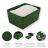 Lidded storage bin for pantry closet shelf cabinet desktop medeium size